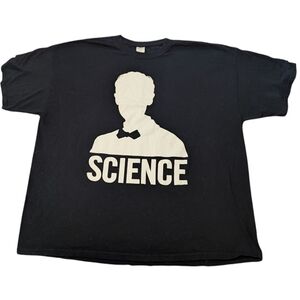 Bill Nye Silhouette SCIENCE T-Shirt Unisex Size XXL‎